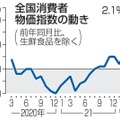 全国消費者物価指数の動き