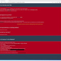 ハッカー集団「ロビンフッド」の脅迫文。過去のサイバー攻撃でランサムウエアに感染したコンピューターに表示された（吉川孝志さん提供、画像の一部に加工があります）
