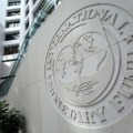 国際通貨基金（IMF）のロゴ＝2016年、ワシントン（ロイター＝共同）
