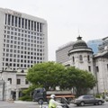 ソウルにある韓国銀行＝2020年（共同）