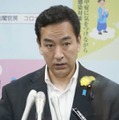 山際経済再生相＝5日午前、東京都千代田区