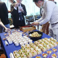 タイの首都バンコクの日本料理店で開かれた、実証実験で日本から空輸された魚などを使った料理の試食会＝6月（NNA＝共同）