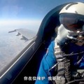 中国人民解放軍の東部戦区が1日に公開した軍事演習の動画（「微信」の公式アカウントから、共同）