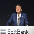 記者会見するソフトバンクの宮川潤一社長＝4日午後、東京都港区