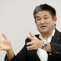奈良市役所でインタビューに答える仲川げん市長