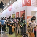 「美食博覧」で日本のコメを紹介したジェトロのブース＝11日、香港（NNA＝共同）