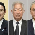 左から岸田文雄首相、森英介氏、古屋圭司氏