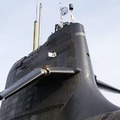 貨物船との衝突で損傷した海上自衛隊の潜水艦「そうりゅう」のかじ＝2020年（運輸安全委員会提供）