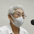 体験を語る中国帰国者の川添瑞江さん＝11日午後、広島市