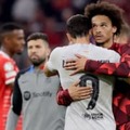 バイエルンFWサネ、CLバルサ戦でゴールも交代…「怒ってない」と説明