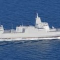 太平洋を航行する中国海軍のミサイル駆逐艦＝27日（防衛省統合幕僚監部提供）
