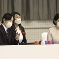 第22回全国障害者スポーツ大会でボッチャの試合を観戦される秋篠宮ご夫妻＝29日午後、栃木県那須塩原市（代表撮影）