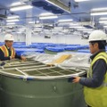 旭酒造が建設中の生産拠点で酒造りに使うタンク＝10月、米ニューヨーク州（共同）