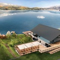 長野に湖畔カフェ＆サウナの複合施設、2023年秋開業　湖にダイブし北アルプスの涼風で外気浴 画像