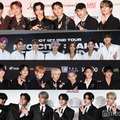 （上段から）Stray Kids、NCT 127、TREASURE、ENHYPEN（C）モデルプレス