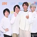 記者発表会＆体験会に出席した（左から）伊沢拓司、山本祥彰、鶴崎修功、須貝駿貴、乾、ふくらP（C）モデルプレス
