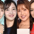 (左から)おのののか、板野友美、舟山久美子、石田安奈（C）モデルプレス