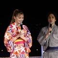 ゆうちゃみ、バンダリ亜砂也（C）SDGs EDOGAWA ONLINE HANABI FESTIBAL supported by TGC