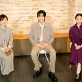塚原あゆ子監督、目黒蓮、今田美桜（C）2023 映画『わたしの幸せな結婚』製作委員会