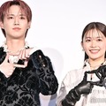 『夜が明けたら、いちばんに君に会いにいく』公開記念舞台挨拶に出席した白岩瑠姫、久間田琳加（C）モデルプレス