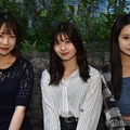 「VAZ新オフィス内覧会」に出席した（左から）サラ、星乃夢奈、さくら（C）モデルプレス