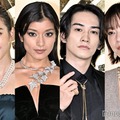 「ブシュロン銀座本店」オープニングセレモニーに登場した桐谷美玲、ローラ、町田啓太、上野樹里（C）モデルプレス
