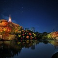 中の池：紅葉プロジェクションマッピング 「秋色の光」／画像提供：ネイキッド