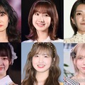 2023年にAKB48から卒業を発表したメンバー／（上段左から）山邊歩夢、柏木由紀、大西桃香（下段左から）浅井七海、本田仁美、茂木忍（C）モデルプレス