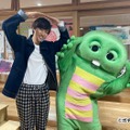 阿部亮平、ガチャピン（C）フジテレビ