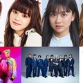 （左上から時計回りに）小川桜花、原田都愛、みとゆな、ゆうちゃみ、BUDDiiS、WOLF HOWL HARMONY（提供写真）