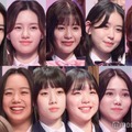 『PRODUCE 101 JAPAN THE GIRLS』第2回順位発表式でデビュー圏内だった（上段左から）櫻井美羽、加藤心、石井蘭、笠原桃奈、山本すず（下段左から）会田凛、清水恵子、高見文寧、海老原鼓、釼持菜乃、佐々木心菜（C）モデルプレス