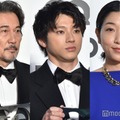 「GQ MEN OF THE YEAR 2023」フォトコールに登壇した役所広司、山田裕貴、安藤サクラ（C）モデルプレス
