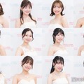 「MISS CIRCLE CONTEST 2023」ファイナリスト（上段左から）佐々木徳子、本間帆風、井上ゆみ乃、安東帆香（中段左から）粕谷亜理紗、富谷陽菜、空乃こころ、吉田優花（下段左から）涼水歌唄、入山七菜、前田瑞紀、檜山叶果（C）モデルプレス