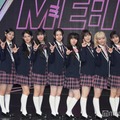 「ME:I」お披露目会見の様子（左から）海老原鼓、清水恵子、佐々木心菜、櫻井美羽、村上璃杏、笠原桃奈、高見文寧、山本すず、飯田栞月、石井蘭、加藤心（C）モデルプレス