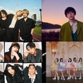 （上段左から）ACIDMAN、[Alexandros]、川崎鷹也、キタニタツヤ（下段左から）THE RAMPAGE、SixTONES、FRUITS ZIPPER、由薫（提供写真）