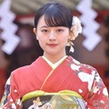 「エイベックス・マネジメント・エージェンシー新春参拝＆晴れ着撮影会」に出席した上坂樹里（C）モデルプレス