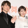 映画「ゴジラ-1.0」大ヒット御礼白黒舞台挨拶に出席した神木隆之介、浜辺美波（C）モデルプレス