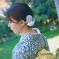 日向坂46松田好花、和装姿でうなじチラ見せ 艶やかな色気漂う先行カット第10弾解禁＜振り向いて＞ 画像