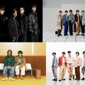 （上段左上から時計回り）Aぇ! group、Kis-My-Ft2、SixTONES、King ＆ Prince（提供写真）