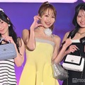 SKE48井上瑠夏・野村実代・中野愛理、“超ミニ丈”から美脚スラリ 井上＆中野は「ガルアワ」初出演【GirlsAward 2024 S／S】 画像