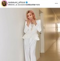 「新鮮で可愛い」倖田來未、すっきりとしたオールホワイトコーデに絶賛の声「めちゃくちゃ似合ってます」
