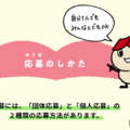 個人応募・団体応募が可能