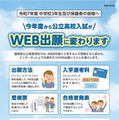 Web出願システム志願者向けチラシ