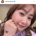 藤本美貴、娘がつけてくれた“シールタトゥー”披露のアップSHOTにファンほっこり「可愛いなぁ」「なごむ〜」 画像