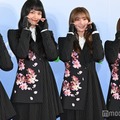 櫻坂46、桜柄のクールな黒スーツで登場 8人で“特別なポーズ”披露もMCからツッコミ【ASEA 2025 レッドカーペット】 画像