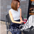 異素材ミックスコーデのお手本。カジュアルなのに垢抜けるワザありスタイル【40代の毎日コーデ】 画像