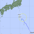 【台風2号】熱帯低気圧に変化、八丈島周辺は24日夜から大雨に警戒 画像