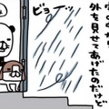 雨風強い日に愛犬。濡らさないように、そっと包み込むのはナゼ？【パンダと犬 ＃26】 画像