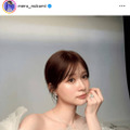 めるる、美デコルテを披露した上品ドレスSHOTにファンうっとり「美しい」「お姫様すぎる」 画像