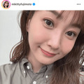 「肌が綺麗」藤本美貴、前髪カット後の顔アップSHOTに反響「若く見えます」「可愛い」 画像